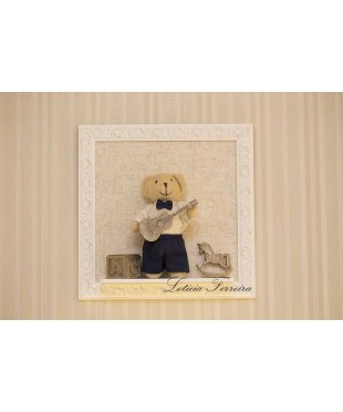 QUADRO LUIZ PEDRO (URSO COM VIOLÃO)